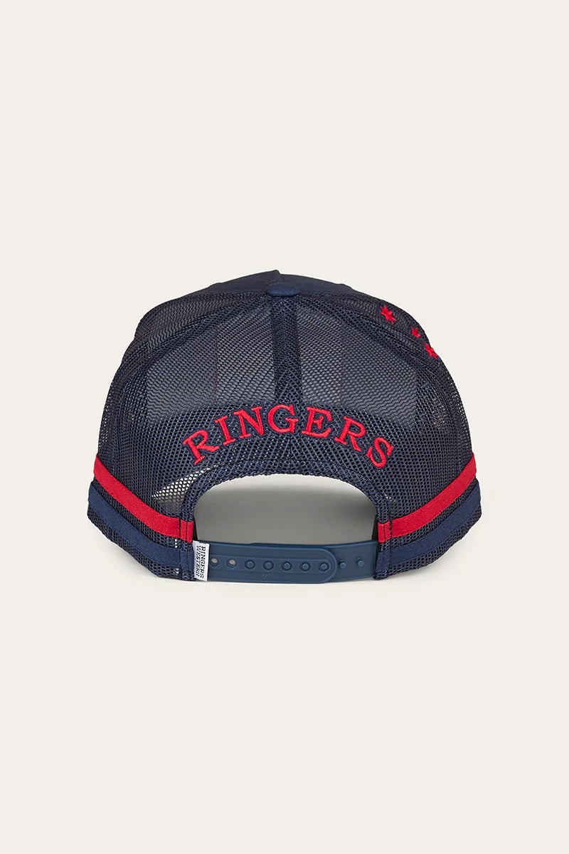 Ute Flag Deep Fit Trucker Cap - Navy/Red