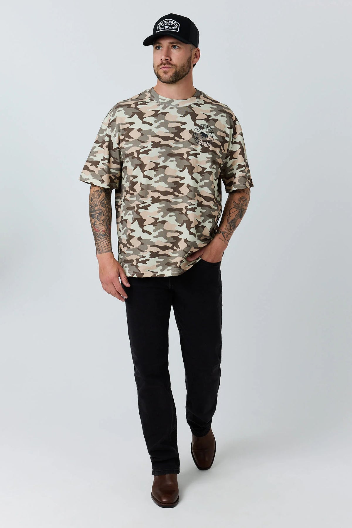 Hard Find Men’s Box Fit T-shirt - Camo