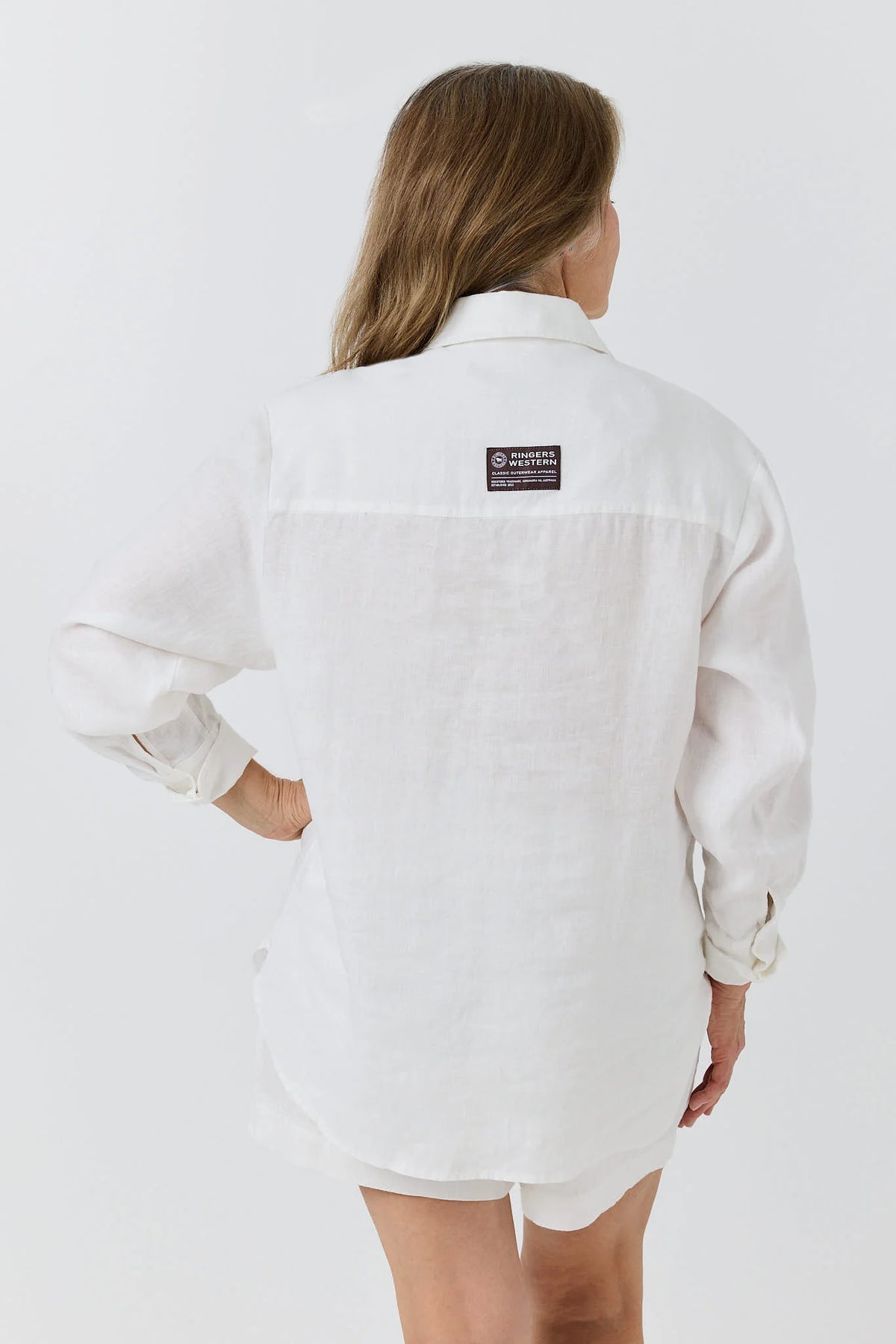 Celine Women’s Oversized Linen Shirt - White