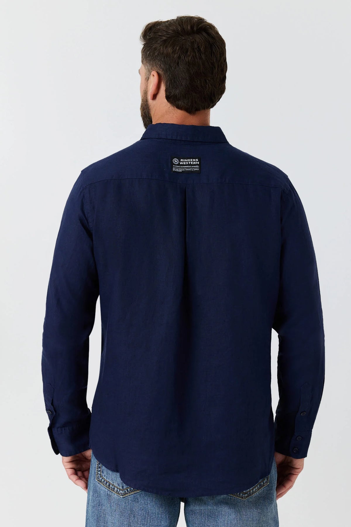 Fieldstone Men’s Linen Shirt - Navy