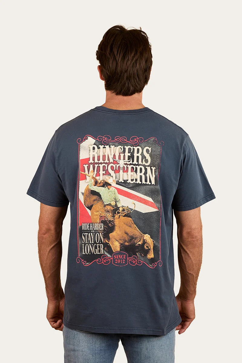 Poster Men’s Loose Fit T-Shirt - Washed Navy