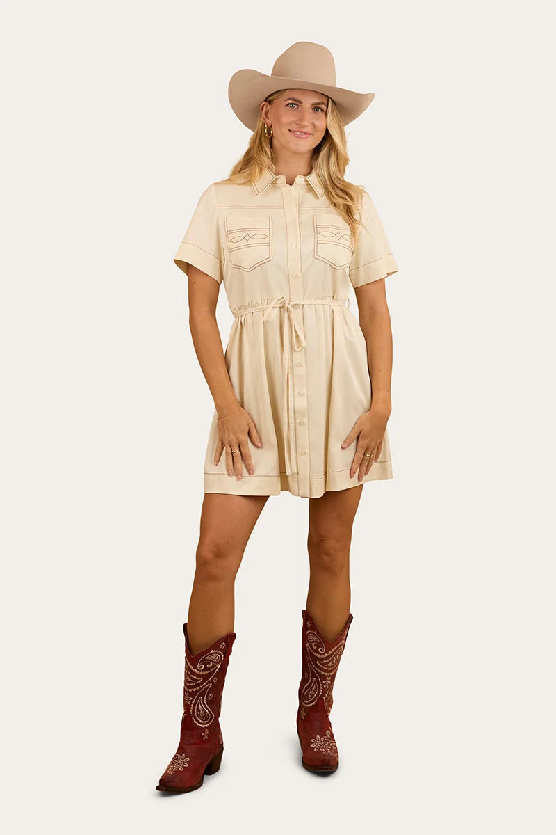Eloise Women’s Shirt Dress - Off White
