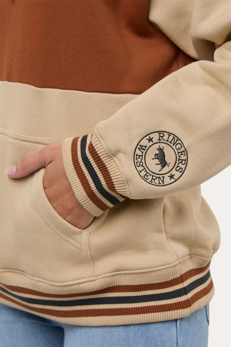 Aspley Women’s Pullover Hoodie - Dark Sand