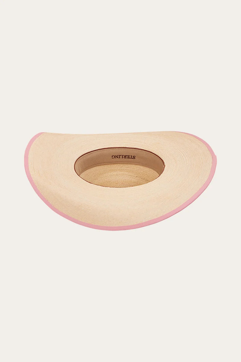 Sterling Straw Hat - Natural/Pink