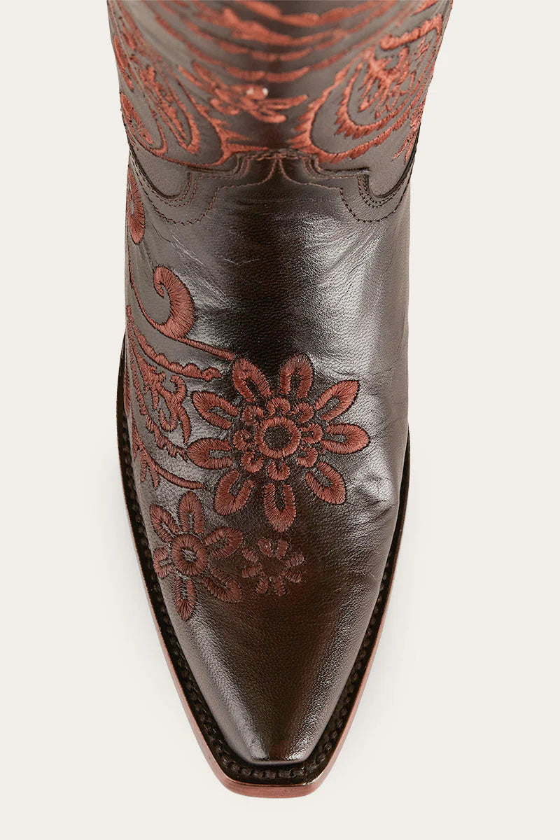 Olivia Womens Cuban Heel Western Boot