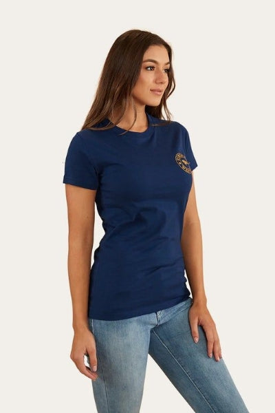 Signature Bull Women’s Classic Fit T-shirt - navy/gold