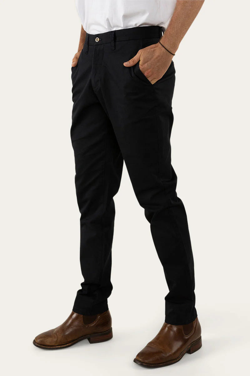 Parsons Mens Slim Fit Chino Pant - Black