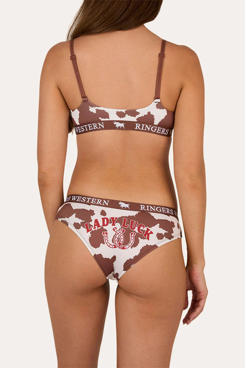 Lady Luck Womens Underwear St - White/Tan