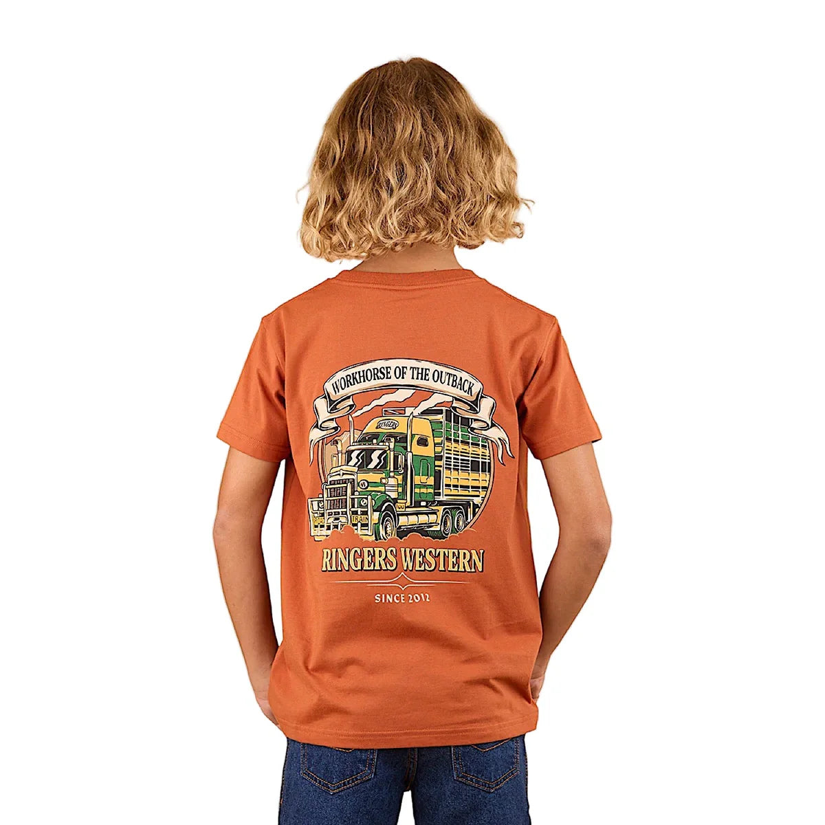 Workhorse Kids Classic Fit T-Shirt - Rust