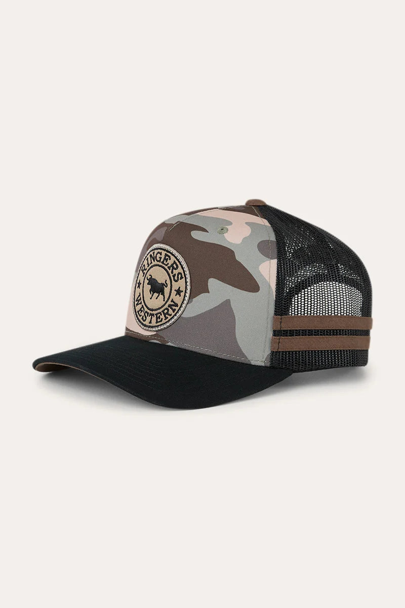 Hard Find Camo McCoy Trucker Cap - Camo