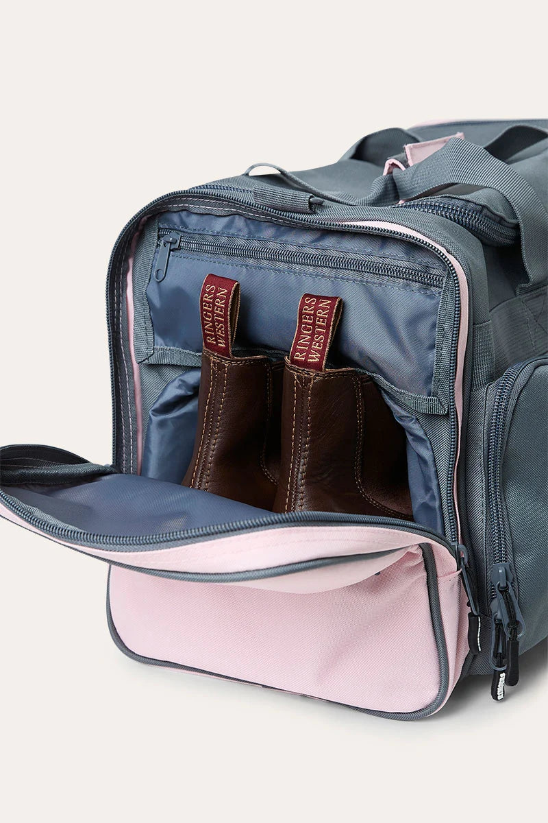 Rider Go Sports Bag - Charcoal/Pastel Pink
