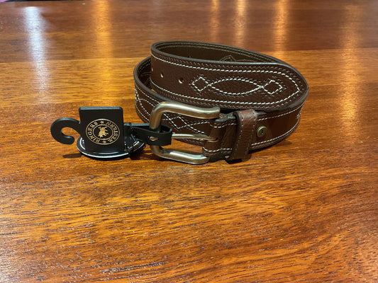 Crossover Belt - Brown / Silver