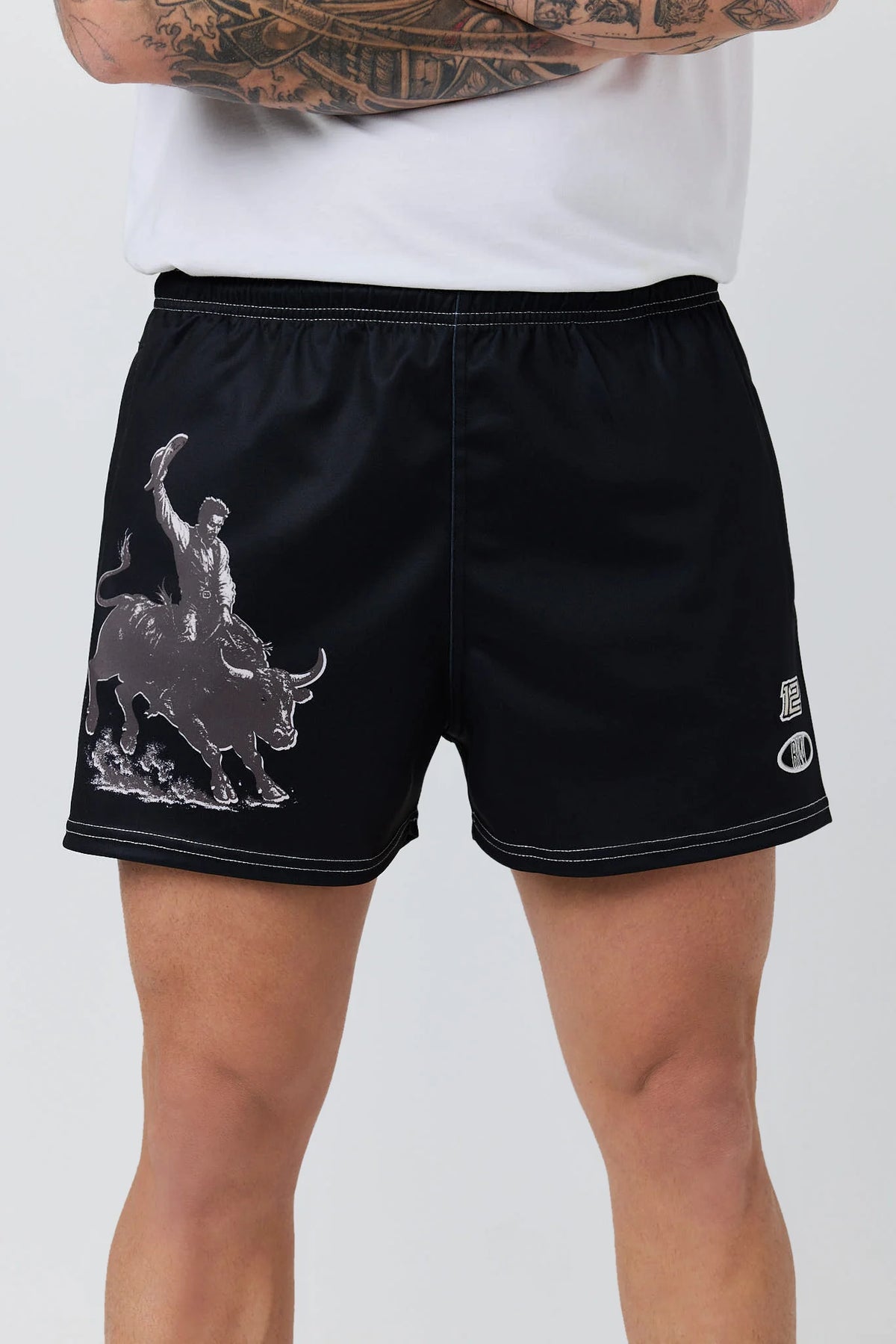 Dust Devil Unisex Footy Short - Black
