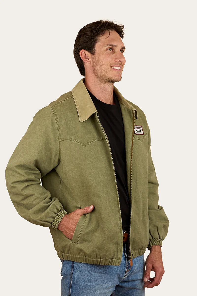 Suffolk Men’s Western Bomber Jacket - Military Green