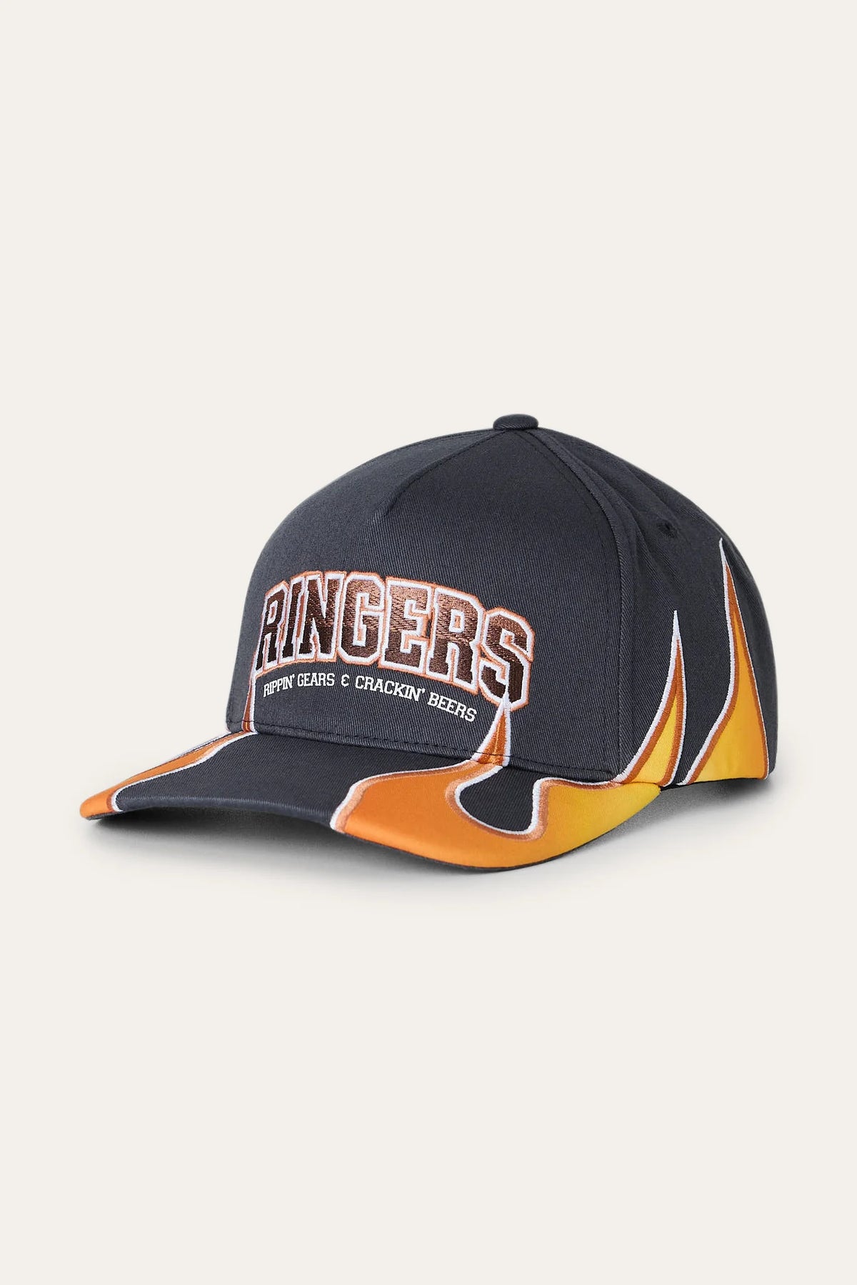 Ringers Racing Baseball Cap - Charcoal / Orange