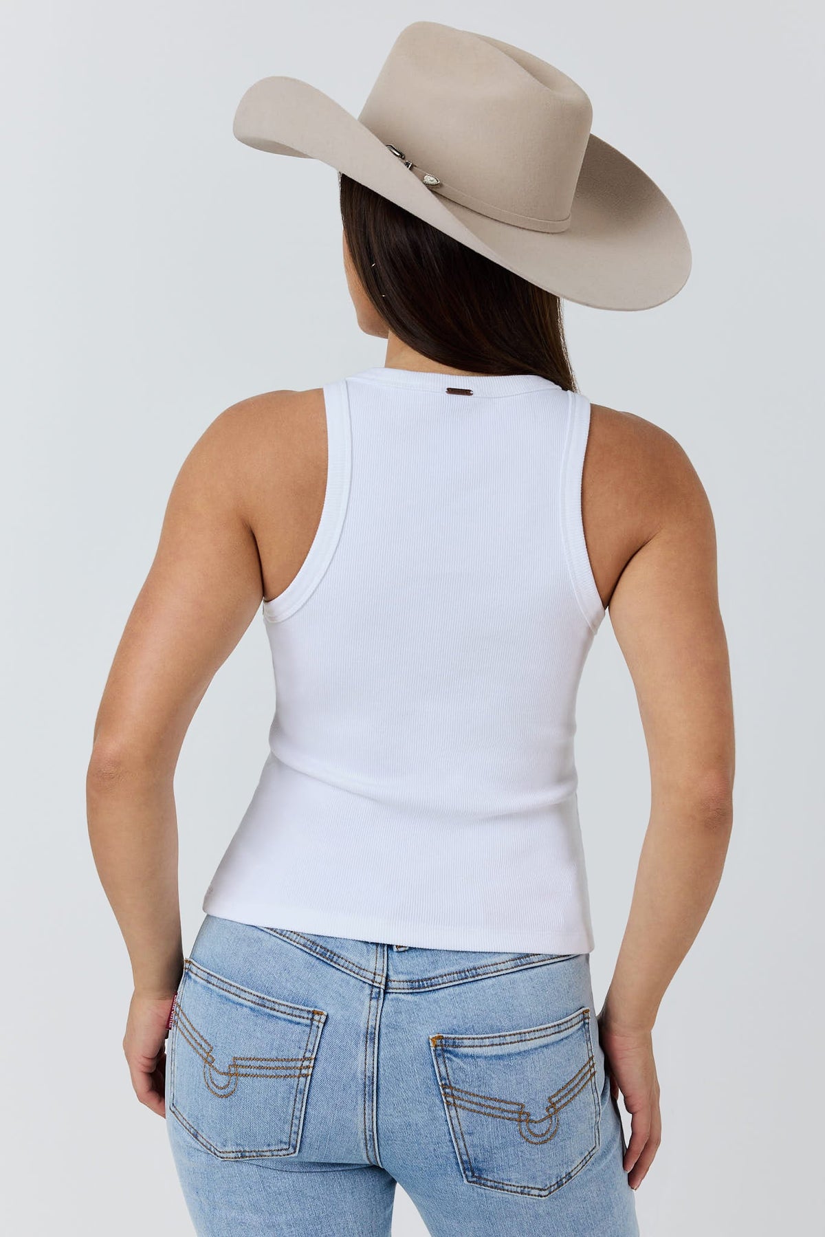 Essential Women’s Classic Rib Tank - White