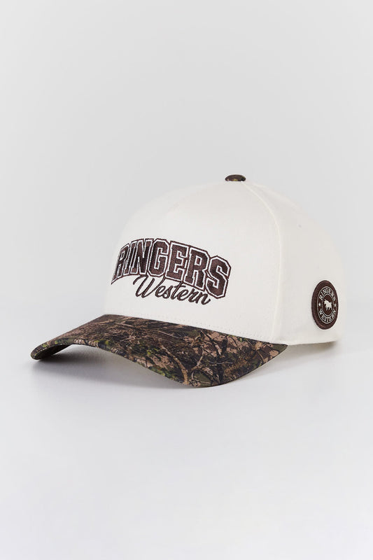 Timber Baseball Cap - White/Camo