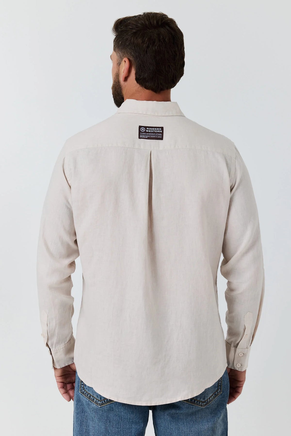 Fieldstone Men’s Linen Shirt - Sand