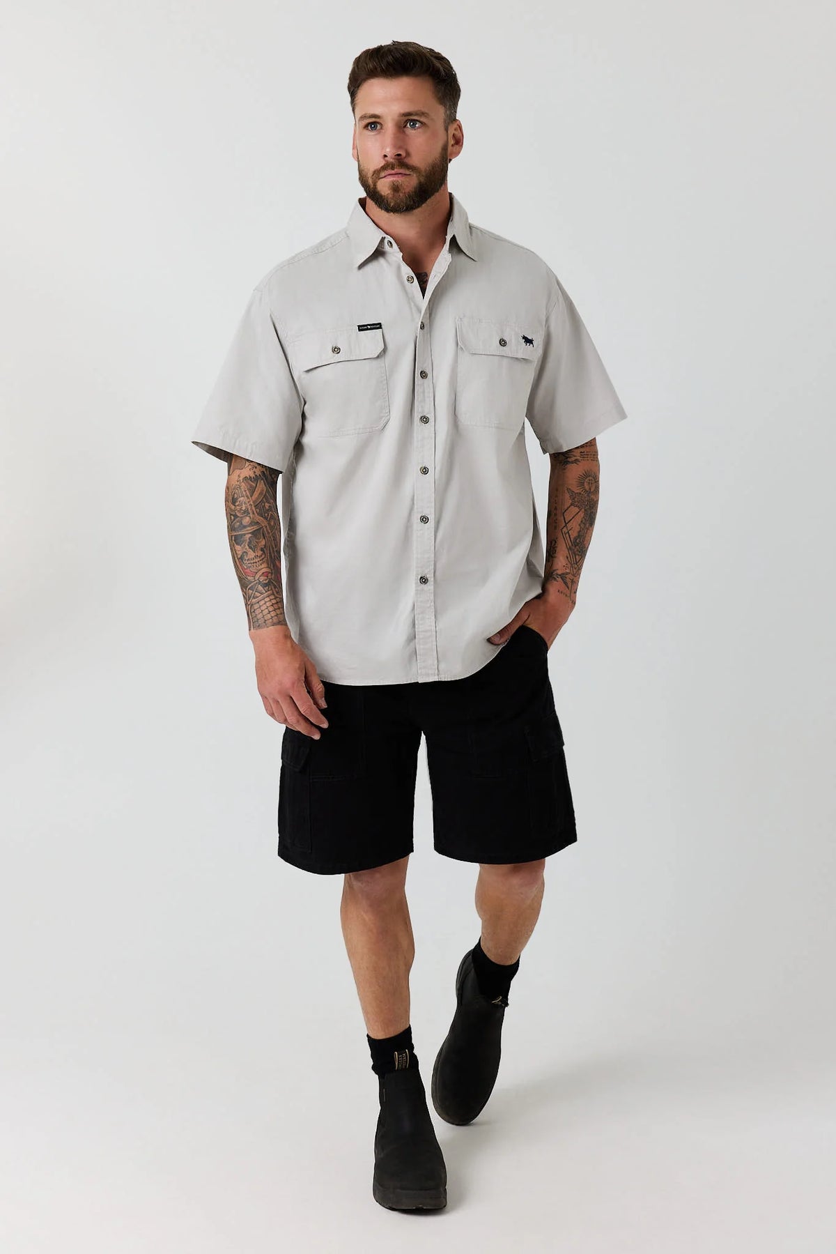 Bushland Cargo Walk Short - Charcoal