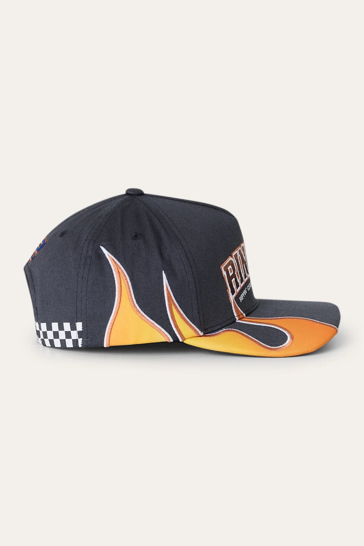 Ringers Racing Baseball Cap - Charcoal / Orange