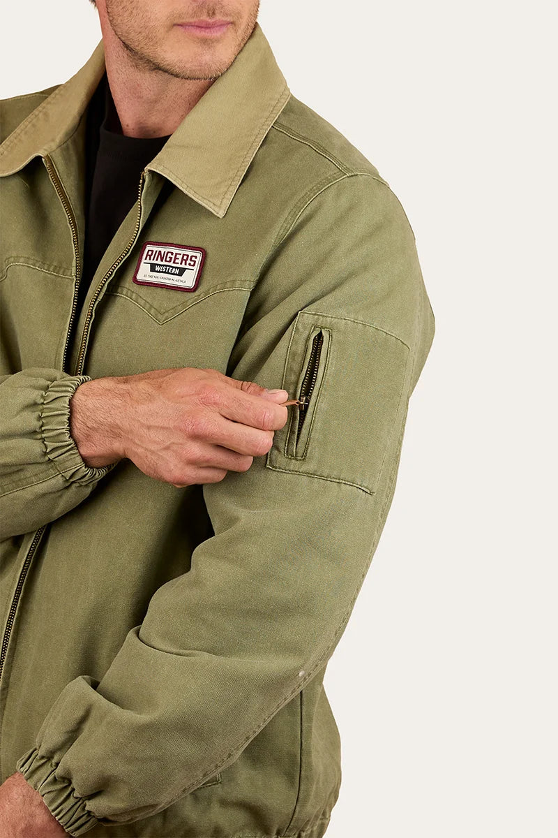 Suffolk Men’s Western Bomber Jacket - Military Green