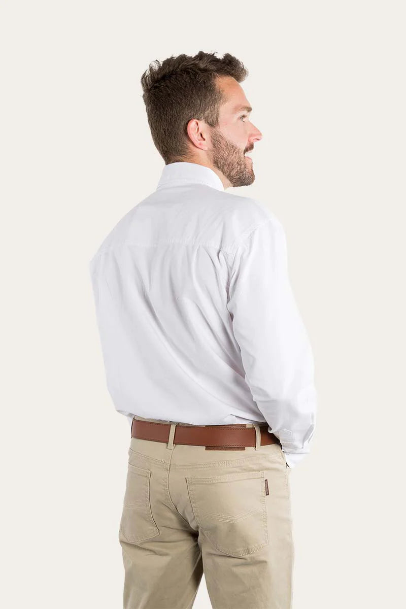 Centenary Mens Dress Shirt Semi Fitted - White