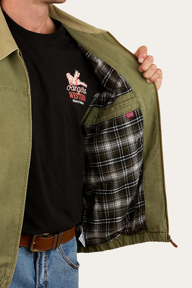 Suffolk Men’s Western Bomber Jacket - Military Green