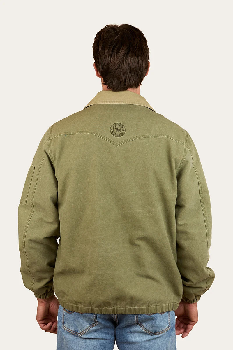 Suffolk Men’s Western Bomber Jacket - Military Green