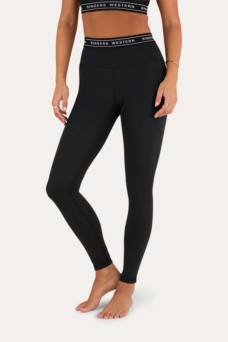 Ringers Active Womens Logo Elastic Pocket Legging