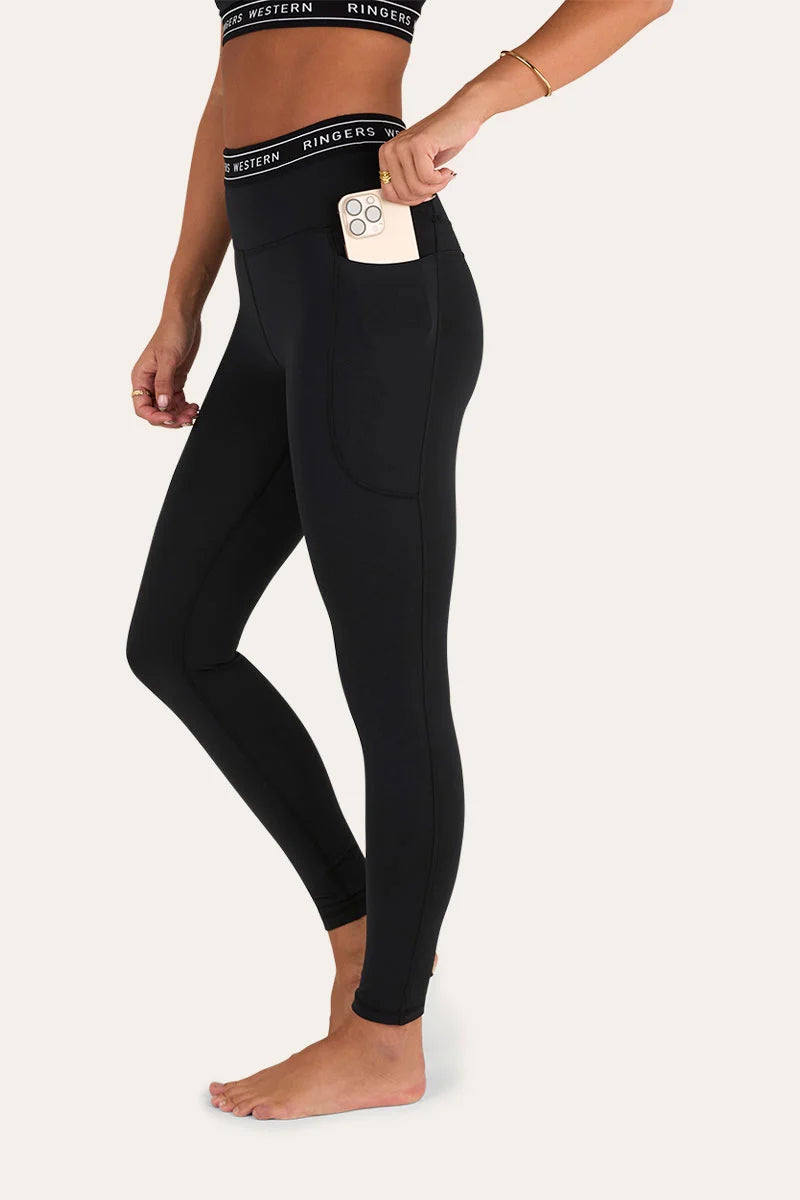 Ringers Active Womens Logo Elastic Pocket Legging
