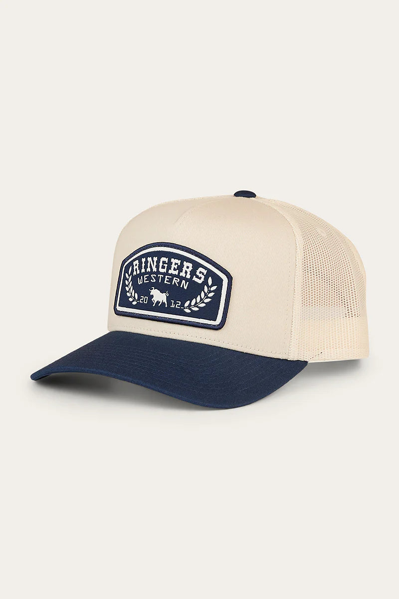 Wheatbelt Trucker Cap - Off White/Navy