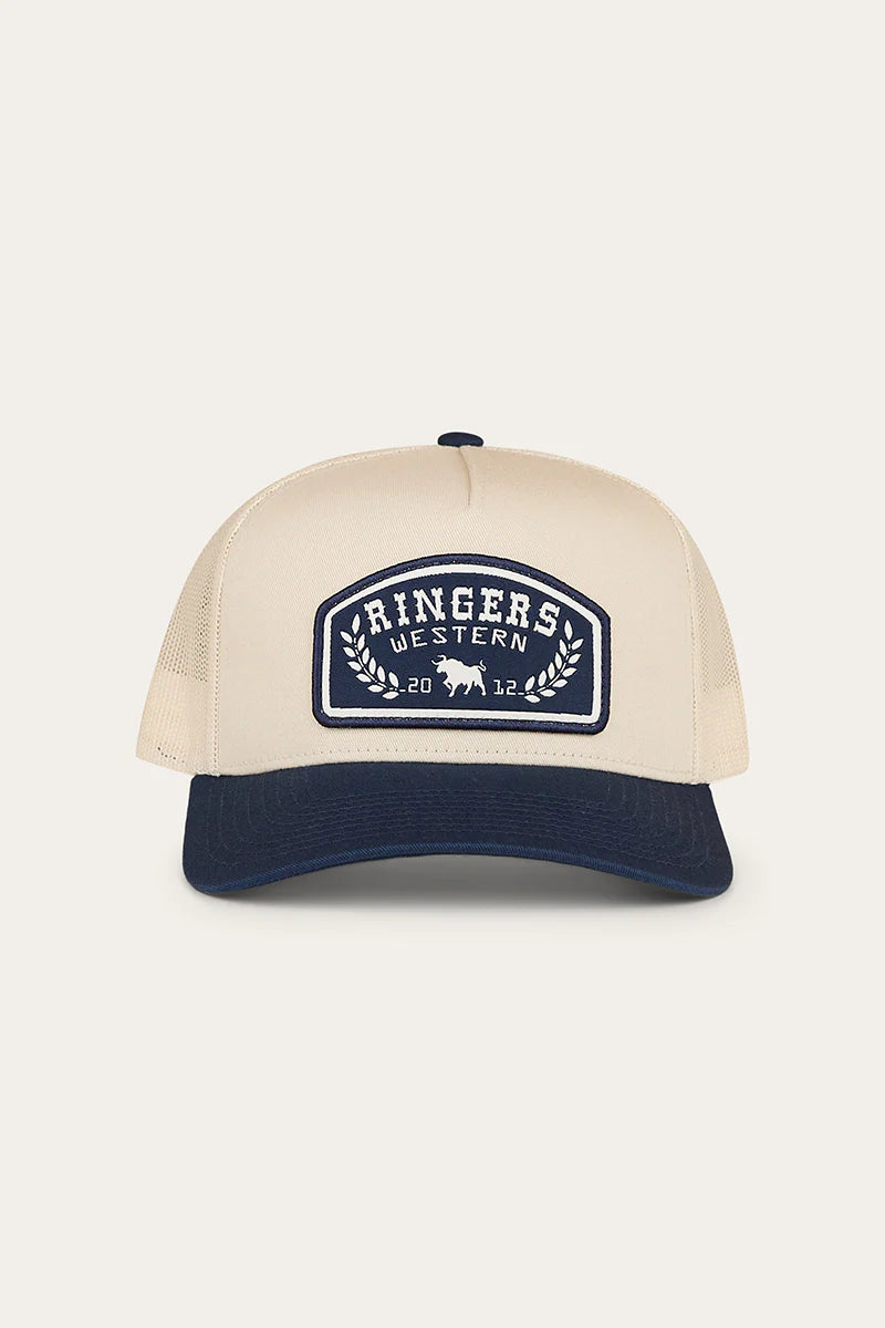 Wheatbelt Trucker Cap - Off White/Navy