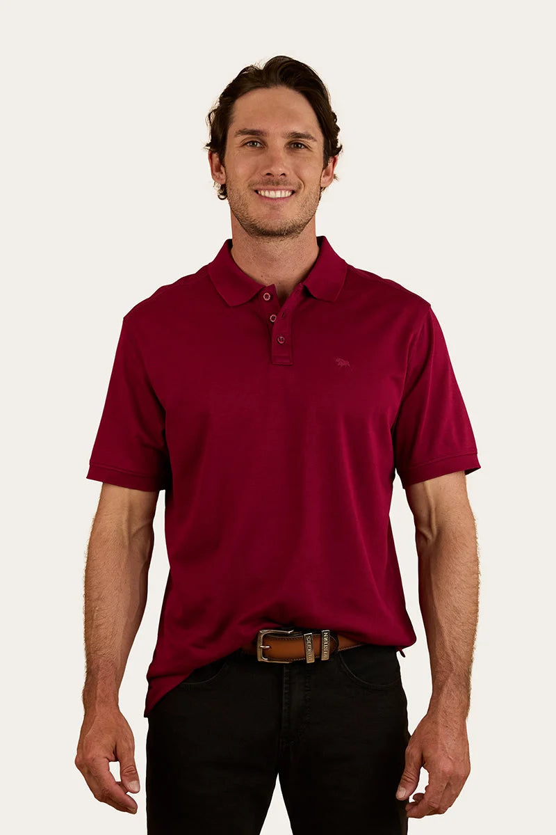 Tech Men’s Polo - Burgundy
