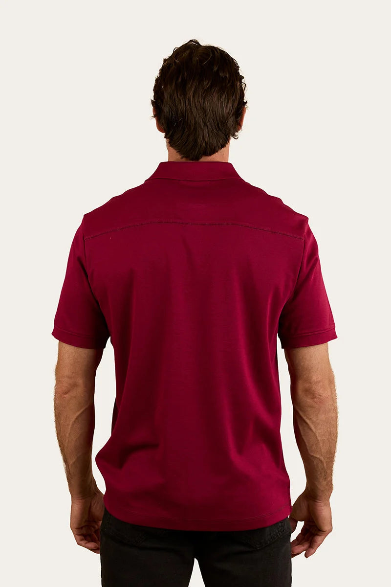 Tech Men’s Polo - Burgundy