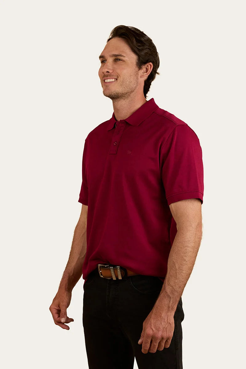 Tech Men’s Polo - Burgundy