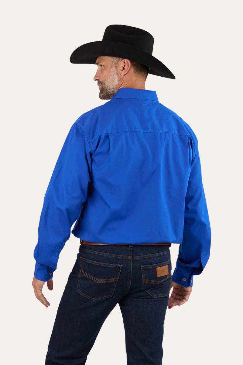 King River Full Button Work Shirt - Royal