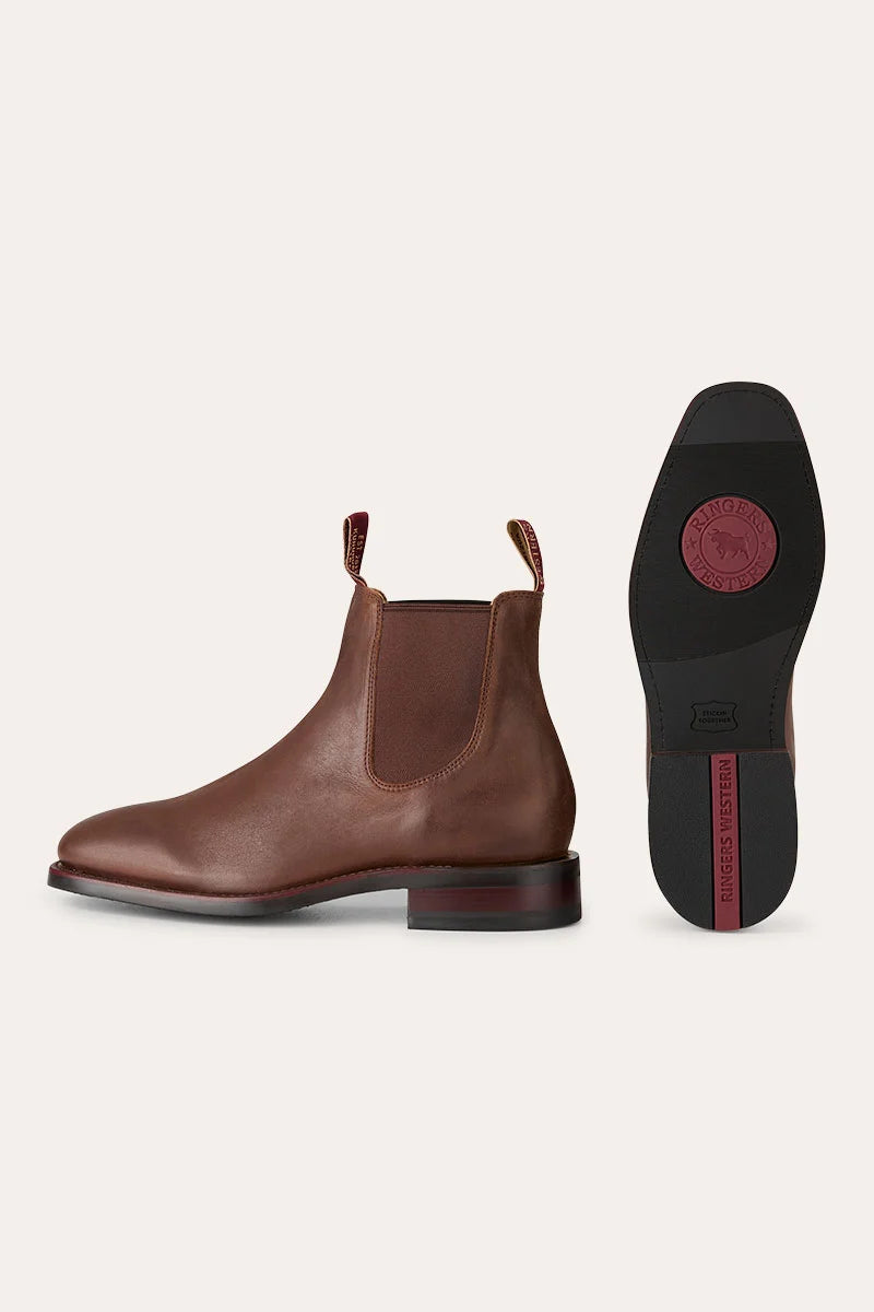 Kununurra Mens Boot New - Burnt Brown