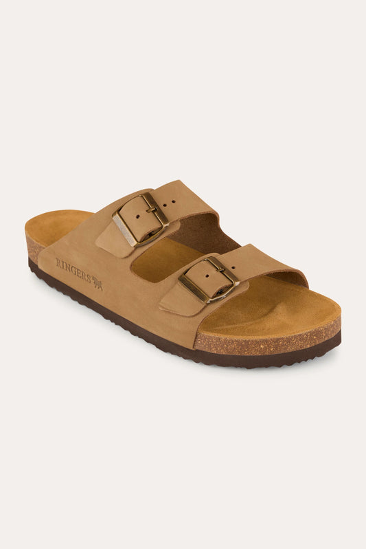 Ashford - Leather Cork Sandal - Taupe
