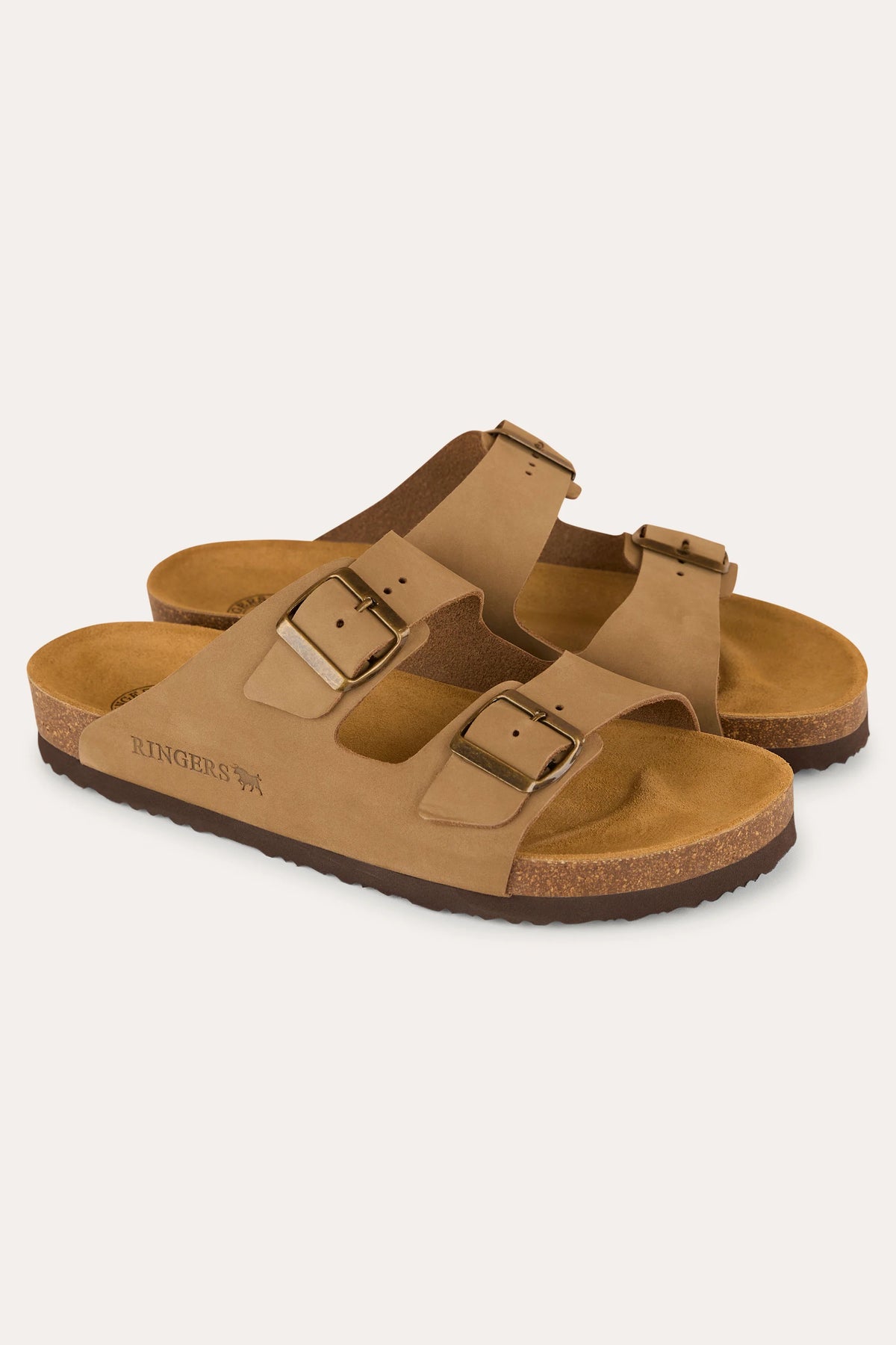 Ashford - Leather Cork Sandal - Taupe
