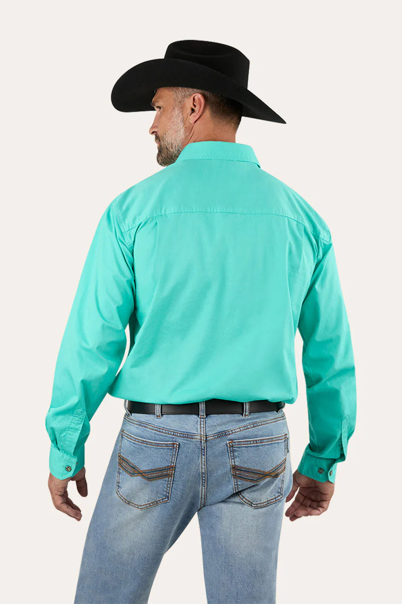 King River Full Button Work Shirt - Mint
