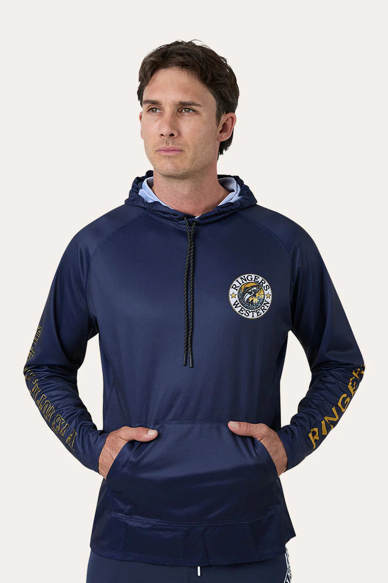 Big Catch Hooded Fishing Jersey - Navy