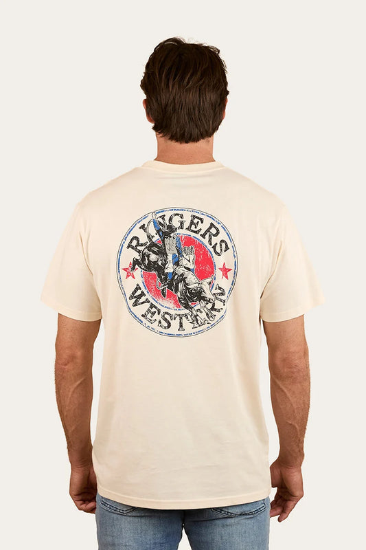 Bucking Bull Men’s Loose Fit T-Shirt - Off White