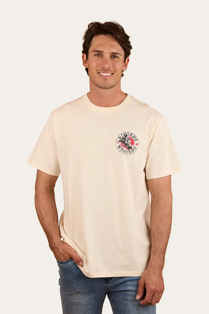 Bucking Bull Men’s Loose Fit T-Shirt - Off White