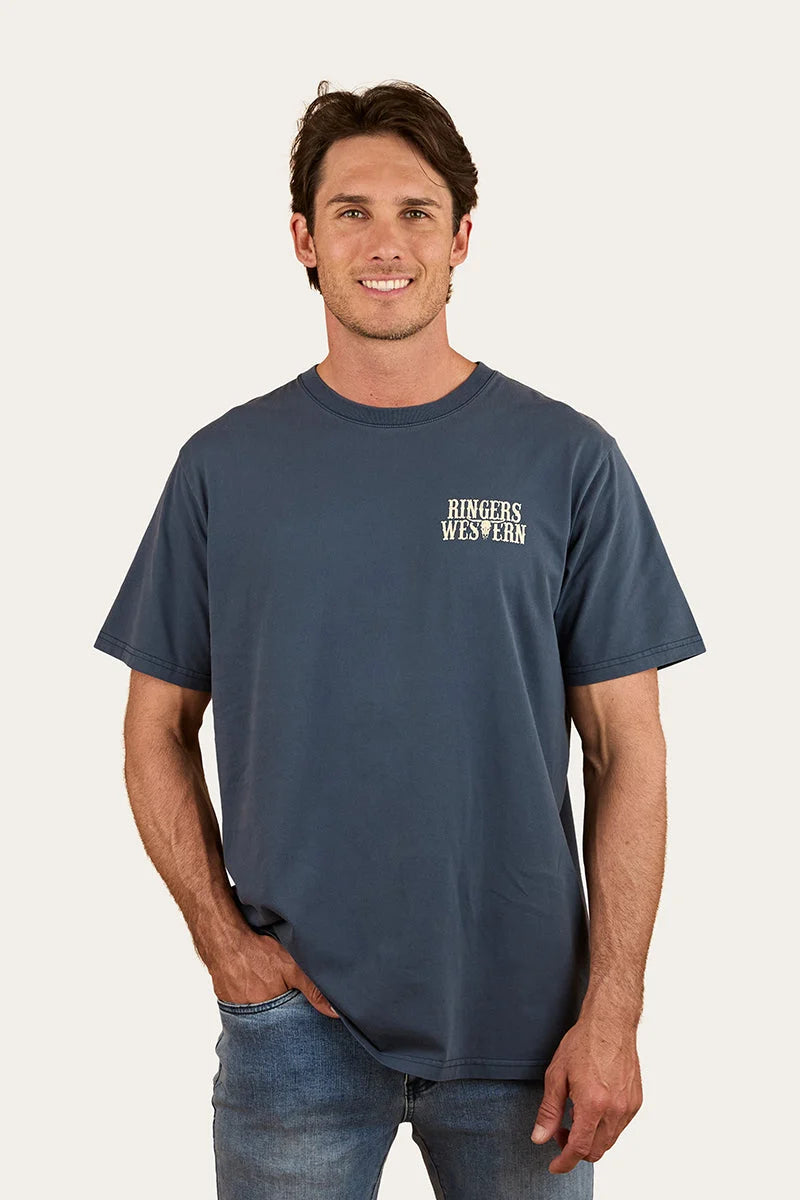 Poster Men’s Loose Fit T-Shirt - Washed Navy