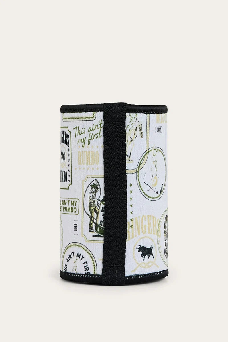Aint My First Stubby Cooler - Off White/Black