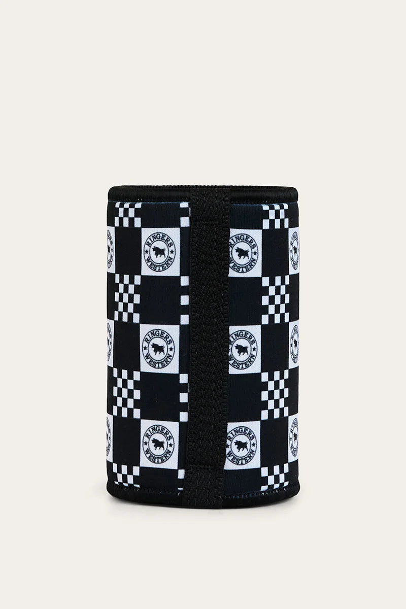 RW Check Stubby Cooler - Navy