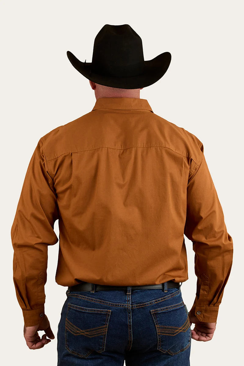 King River Full Button Work Shirt - Tobacco
