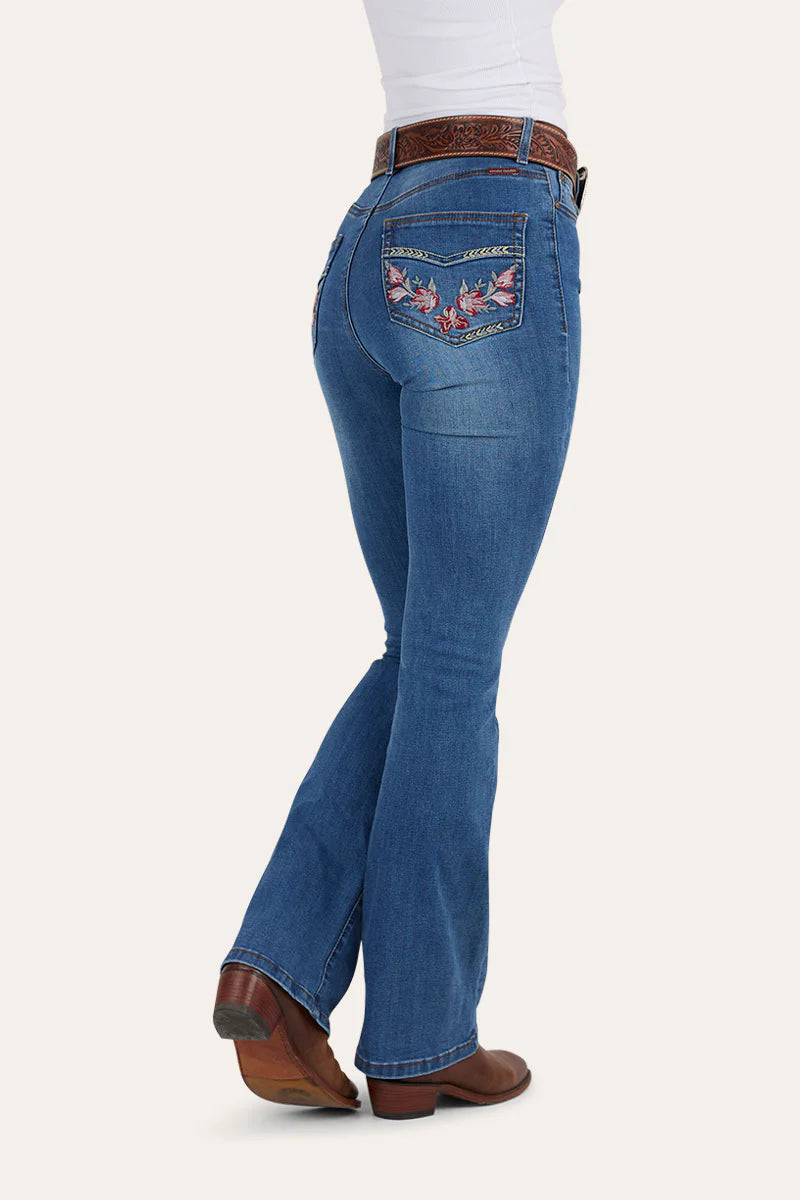Penny Rodeo Women’s High Rise Bootleg Jean-Vintage Blue Wash