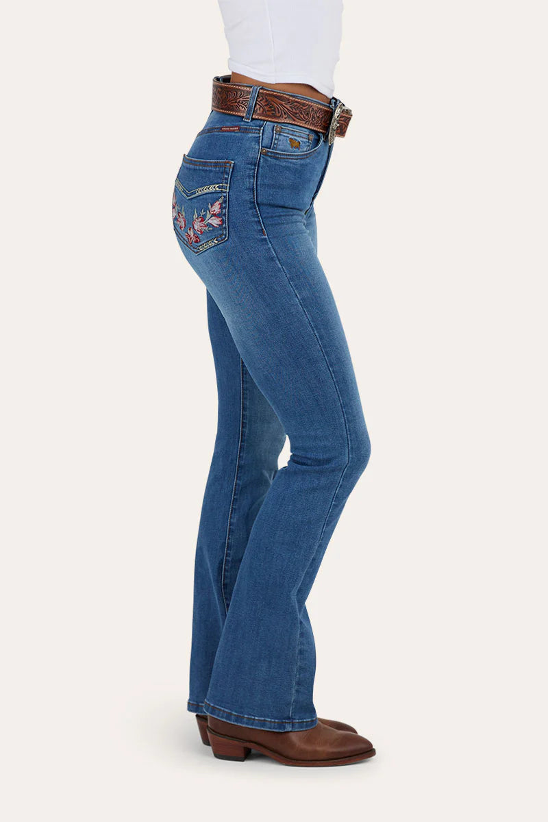 Penny Rodeo Women’s High Rise Bootleg Jean-Vintage Blue Wash