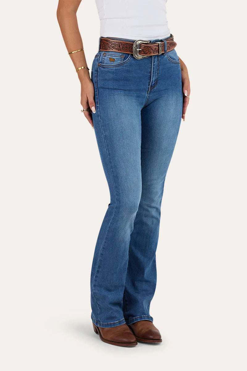 Penny Rodeo Women’s High Rise Bootleg Jean-Vintage Blue Wash